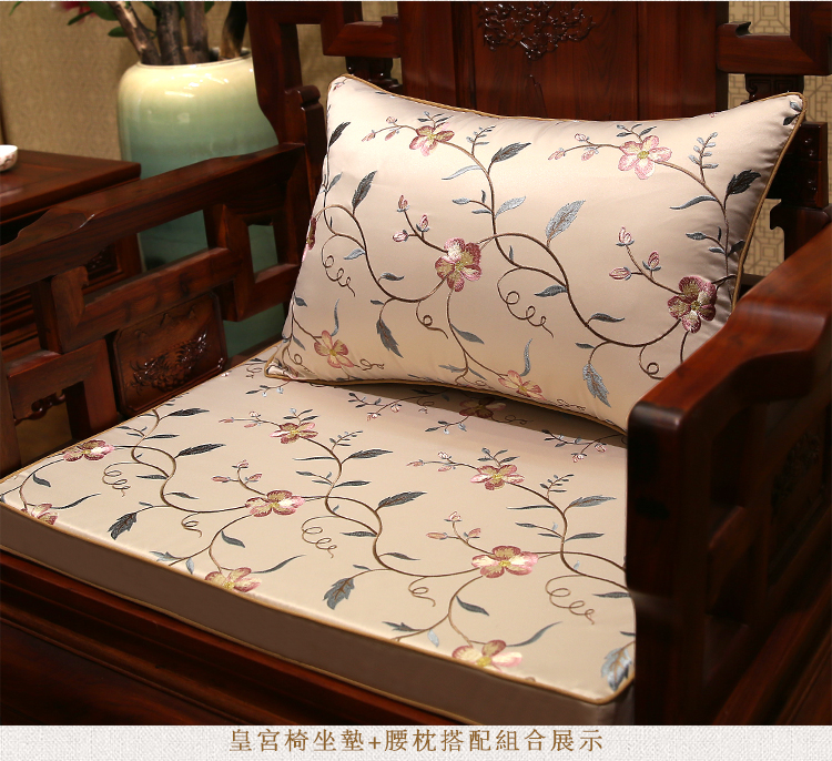 Mới vòng tròn kiểu Trung Quốc Ghế La Hán cổ điển sofa đỏ gỗ đệm đệm đệm đệm đệm ghế tùy chỉnh thiết lập nệm lót ghế văn phòng
