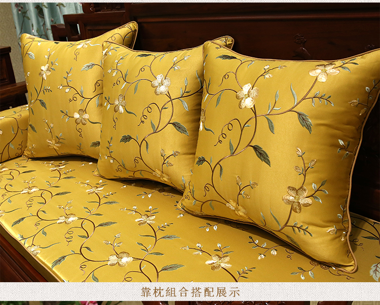 Mới vòng tròn kiểu Trung Quốc Ghế La Hán cổ điển sofa đỏ gỗ đệm đệm đệm đệm đệm ghế tùy chỉnh thiết lập nệm lót ghế văn phòng