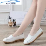 大坪山骆驼 Дышащие туфли, униформа медсестры для матери, белая обувь, мягкая подошва, из натуральной кожи