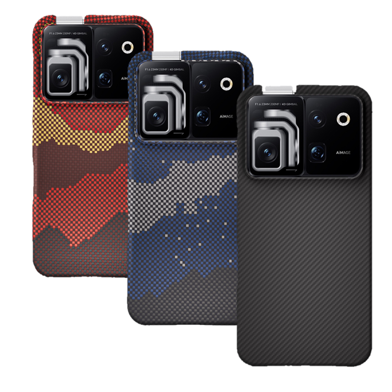 Suitable for Honor Robotphone New Model Phone Case Robotphone Kevlar Aramid Carbon Fiber Magnetic Anti-Drop Ultra-Thin Protective Cover Matte Finish Unisex Simple Business High-End Hard Case