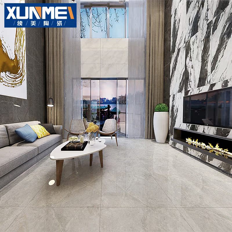 Tonbody marble tiles 800x800 Living room Dressing Room Dining Room floor tiles Anti-slip grey white floor tiles