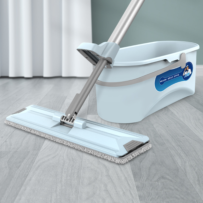 Hand-wash flat-free mop to drag the housewood floor lazy rotation drag the dew with a dry and wet dual use of the debris