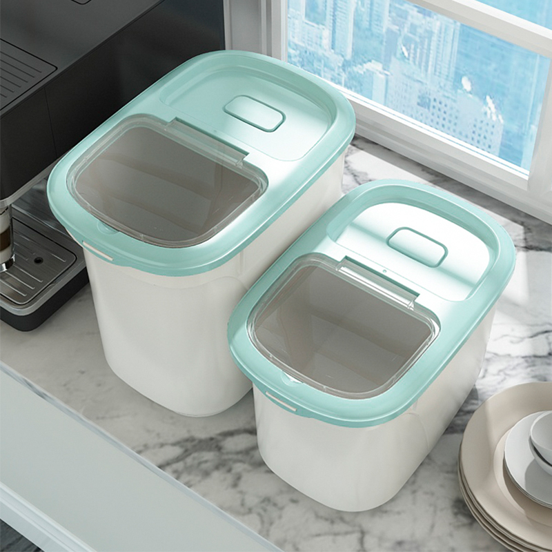 Rice bucket household 20 kg rice storage box Moisture-proof insect-proof sealed rice tank rice box Rice cylinder rice flour bucket storage box