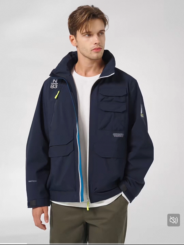 Nautica/Notica Men's Spring Teflon Three-Proof Casual Crisp Outdoor Jacket Js4302 Nautica/Notica Men's Spring Teflon Three-Proof Casual Crisp Outdoor Jacket Js4302