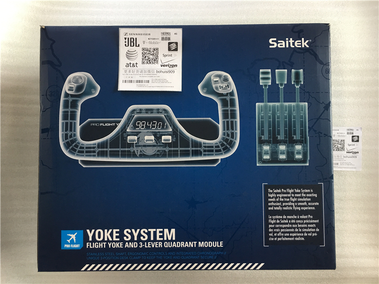 Saitek Saitek YOKE Máy bay chở khách hàng không dân dụng + Bộ điều khiển chuyến bay CH Eclipse - Cần điều khiển xbox 360 tay cầm