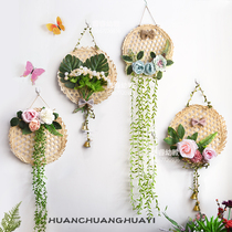 Creative Sen Ensemble Fields Garden Floral Ring Innovation Bamboo Network Plant Corner Decoration Wall Decoration Wall-mounted School Wall Placement Materials