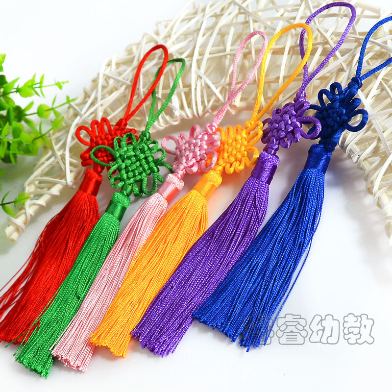 Kindergarten Decoration Items Pendant Accessories Accessories Materials Red China Knot Multicolored Size Number Optional