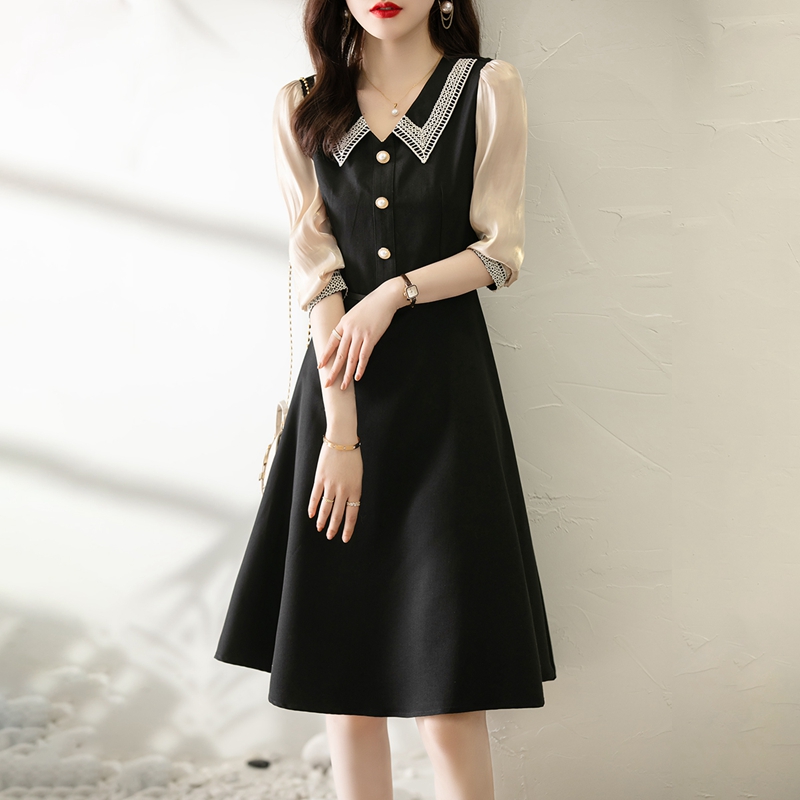 JOIMIFU temperament and small fragrance~~ group skirt fluttering~ autumn new lace French early autumn women's dress