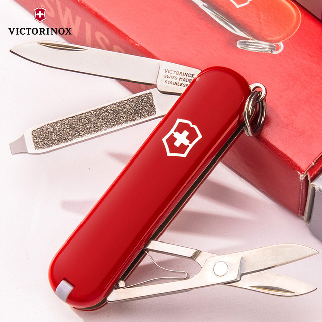 Victorinox 2021 New Swiss Army Knife Colorful Model 58mm Mini Portable Multifunctional Folding Knife Sergeant's Knife