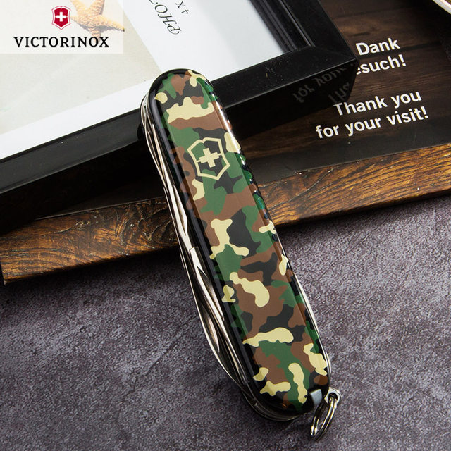 Victorinox Swiss Army Knife 91mm Camouflage Climber 1.3703.94 Multifunctional Folding Swiss Knife Sergeant's Knife