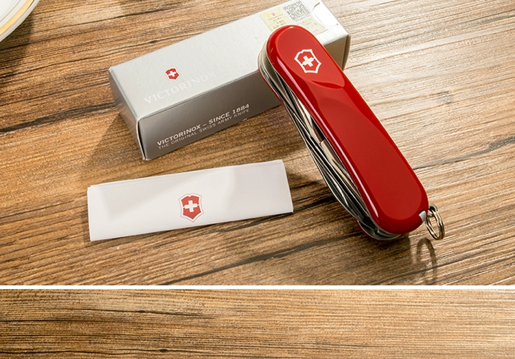 Dao quân đội Thụy Sĩ Victorinox Chính hãng 84MM Dòng Delemont mới Thế hệ mới 2.3913.E Đỏ bộ dụng cụ đa năng mini