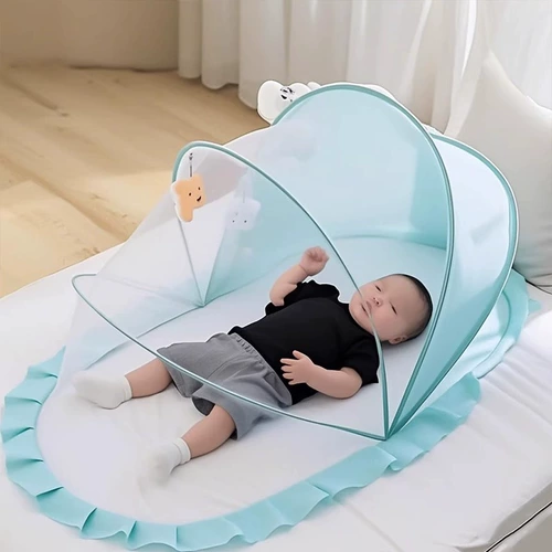 Для кроватки, детская складная портативная москитная сетка для кровати для новорожденных