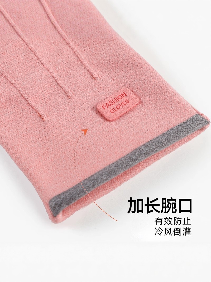 Gloves for Women in Autumn and Winter, Windproof, Fleece-Lined, Warm, Touchscreen-Compatible, Waterproof, Cold-Proof, Outdoor, for Electric Bike Riding, Non-Slip, Men's Style