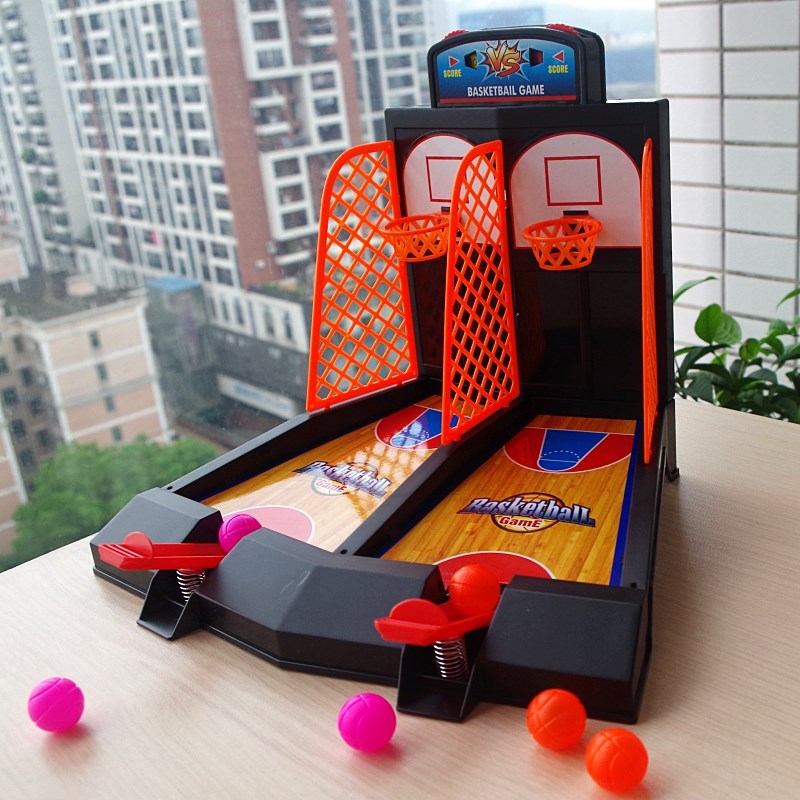 Double Finger Ejection Basketball Machine Desktop Throw Game Early Teach Puzzle Toys Parent-child Interactive Boy Gift