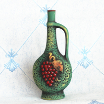 Imported Russian wine Georgian painted pottery porcelain bottle wine gift bar wine cabinet