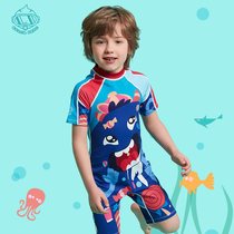 Childrens swimsuit sunscreen boy baby conjoined