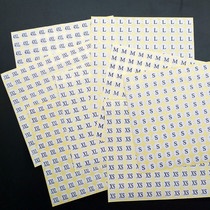 13MM shoes and socks size label White background stickers clothing code number stickers number stickers clothes size code stickers