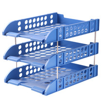 Tongbifa three-layer File frame 213A data rack iron bar column office storage three-grid file rack