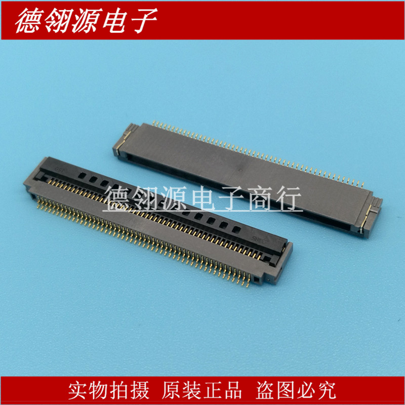 FH52-50S-0.5SH 0.5MM间距50pin翻盖下接连接器 原装正品现货
