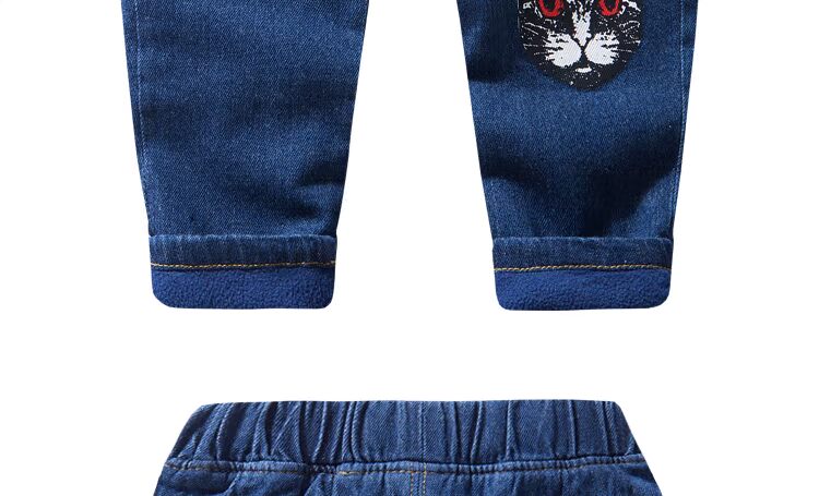 Quần jeans trẻ em 3 tuổi cộng với quần nhung dày 5 quần bé mùa đông 4 trẻ em Hàn Quốc phiên bản quần dài mặc quần trẻ em bexinhshop shop