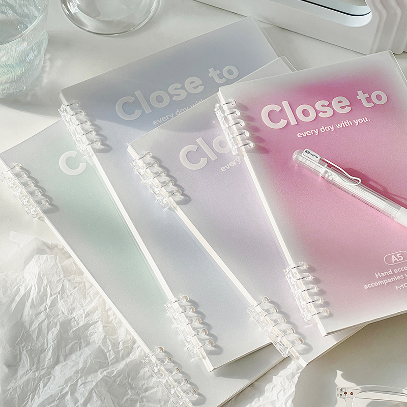 B5 non-hand loose-leaf notebook notebook detachable high-value simple gradient student a5 soft leather notepad