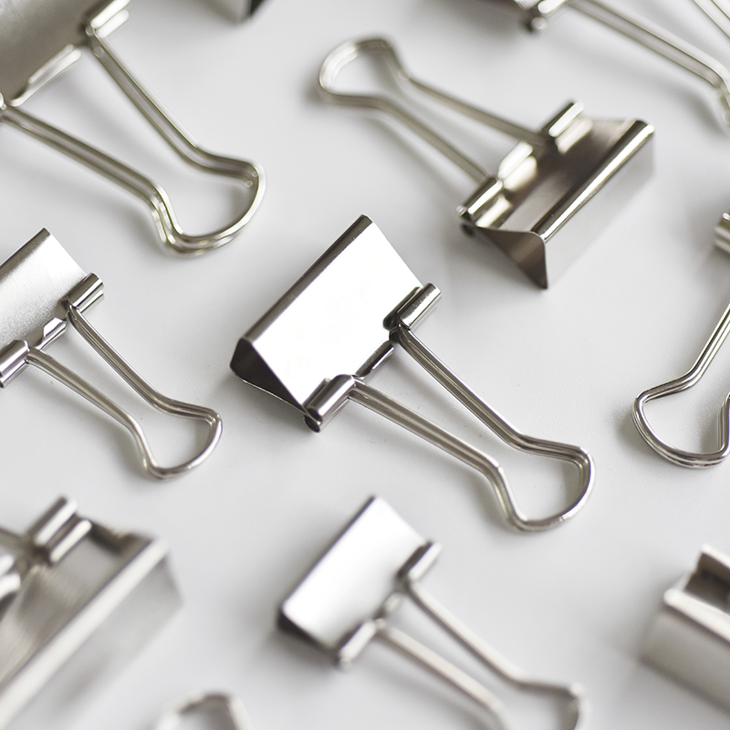 Three-three-class minimalist metal long tail clip boxed folder son dovetail clip iron ticket holder office supplies