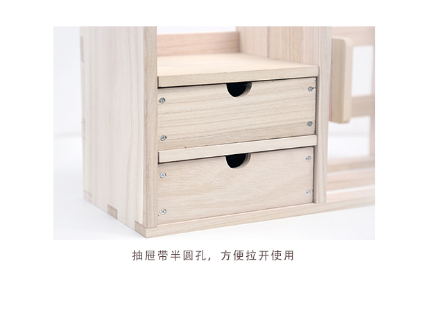 Ba năm hai lớp lưu trữ sáng tạo đơn giản bằng gỗ để bàn kệ sách đơn giản bàn nhỏ máy tính bàn văn phòng giá - Kệ kệ sách để bàn