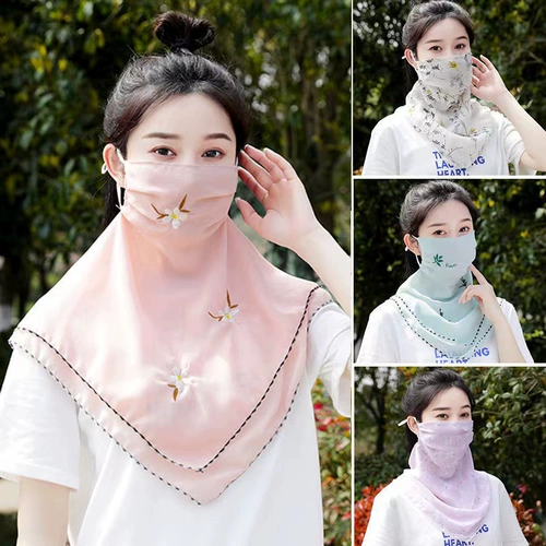 Ультрафиолетовая маска, шелковый летний электромобиль для велоспорта, снаряжение, вуаль для лица, защита от солнца, УФ-защита, с защитой шеи