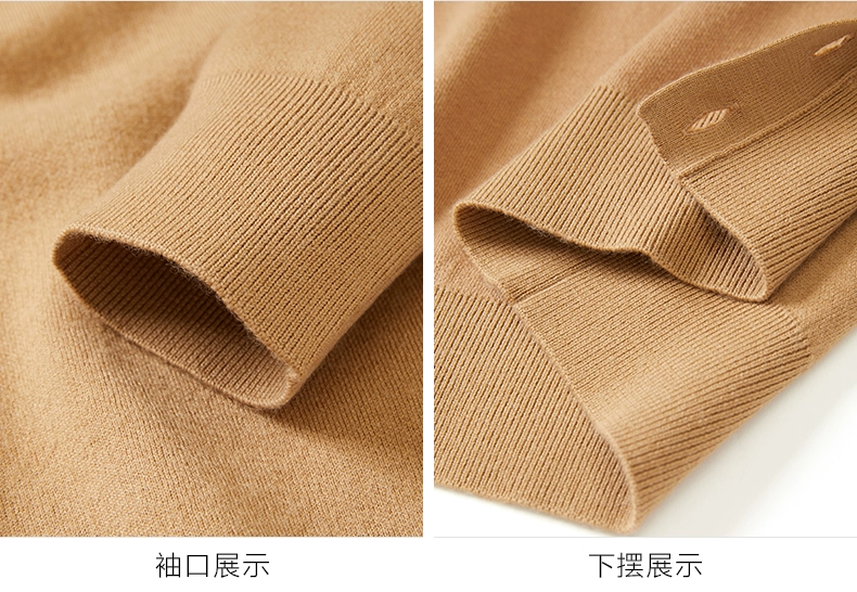 Quần áo chim nam 2019 mùa đông mới M bean kaki co-brand thêu thêu áo len cổ chữ V phiên bản Hàn Quốc của áo len top thời thượng - Cardigan
