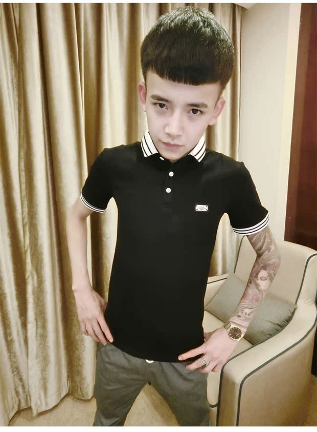 Người đàn ông tay đỏ nhanh nhẹn Zhao Zhongge với mùa hè mới áo sơ mi POLO áo sơ mi ngắn tay áo sơ mi POLO nam mỏng của Hàn Quốc áo polo ralph lauren