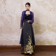 Китайцы одежда наборы 随时anytimex与凤行联名 方生改良汉服新中式马面裙套装2025年夏