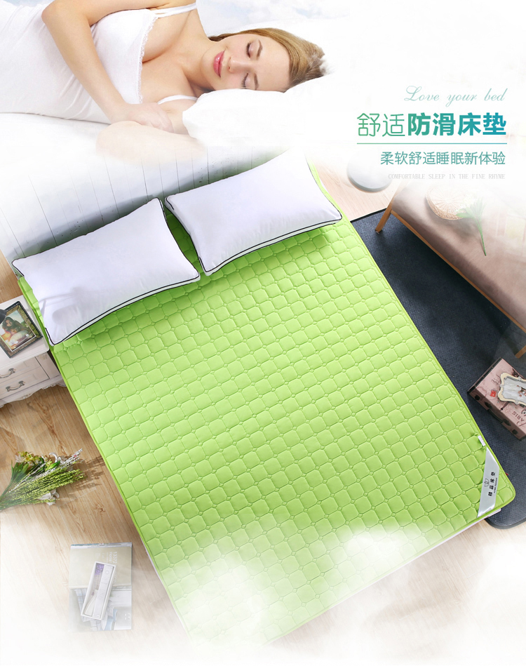 Bông mỏng nệm chống trượt nệm nhíp mat đơn đơn nhíp 1,5m1,8 m tùy chỉnh đệm lò xo hanvico