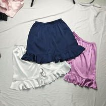 Sleeping pants female summer 200 grams of emulated silk thin section 30% Pants Home Shorts Women Pants Silk Loose home pants