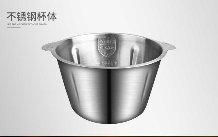 Stainless steel bowl for the meat-wringing machine