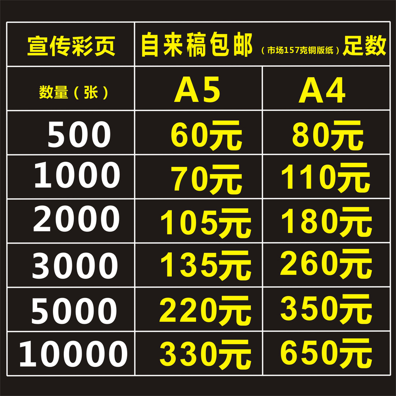Tutoring Class Leaflet Printing Album Folding Instructions Small Batch Printing Package Design Coated Paper Coloring Pages Double-Sided