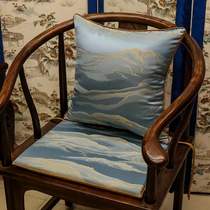 Red Wood Sofa Cushion Chinese Solid Wood Chair Washer Chair Tea Chair Dining Chair Seat Cushion Home Anti-Slip Sponge Cushion Custom