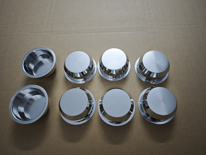 Cnc Precision Machined Coffee Powder Bowl 58mm Micro-Conical German Hole Drilling Machine 0.2 Aperture 600/1980 Holes