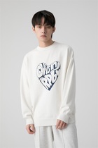 RPB BRAND tide brand love Japanese solid color top couple men and women loose casual round neck knitted sweater