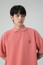 RPB BRAND 21SS summer new love embroidery loose polo shirt lapel couple casual short-sleeved