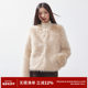 RPB BRAND fashionable retro eco-friendly fur all-in-one round neck short fur winter coat