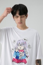 RPB BRAND 21SS anime cartoon girl printing round neck casual national tide men and women couple T-shirt SHORT sleeve