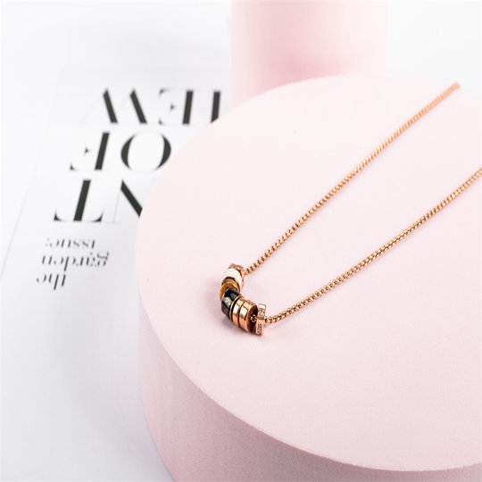 Beaded small waist necklace european and american light luxury niche gift for girlfriend’s birthday during chinese valentine’s day and best friend