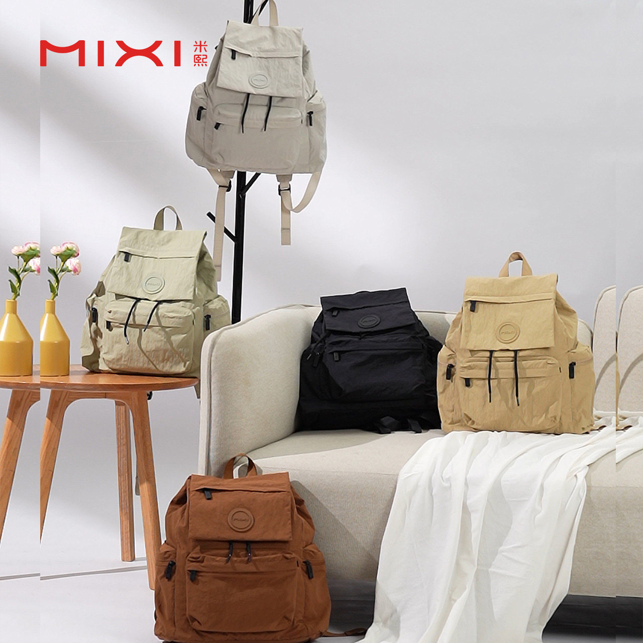 Mixi 2026 New Outdoor Travel Backpack For Women, Lightweight Waterproof Small Backpack, Large Capacity Commuter School Bag - Thumbnail 4