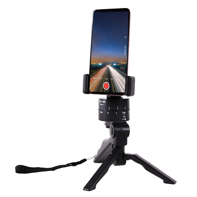 Time-Lapse Shooting Gimbal 60 Minutes/Round Slow-Speed Mechanical Turntable Mobile Phone Vlog Photography Short Video Shooting Stand