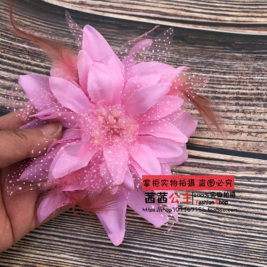Liuyi biểu diễn múa mũ đội đầu trẻ em hoa cổ tay hoa phụ kiện tóc nhảy tay hoa clip tóc vòng phụ kiện tóc hàn quốc