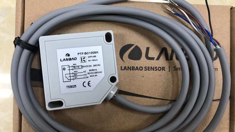 Shanghai Lambo sensor, induction switch, photoelectric switch PTF-BC100SK detection distance 1 meter