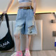 ເດັກຍິງ 2026 ສັ້ນ denim ລະດູຮ້ອນໃຫມ່