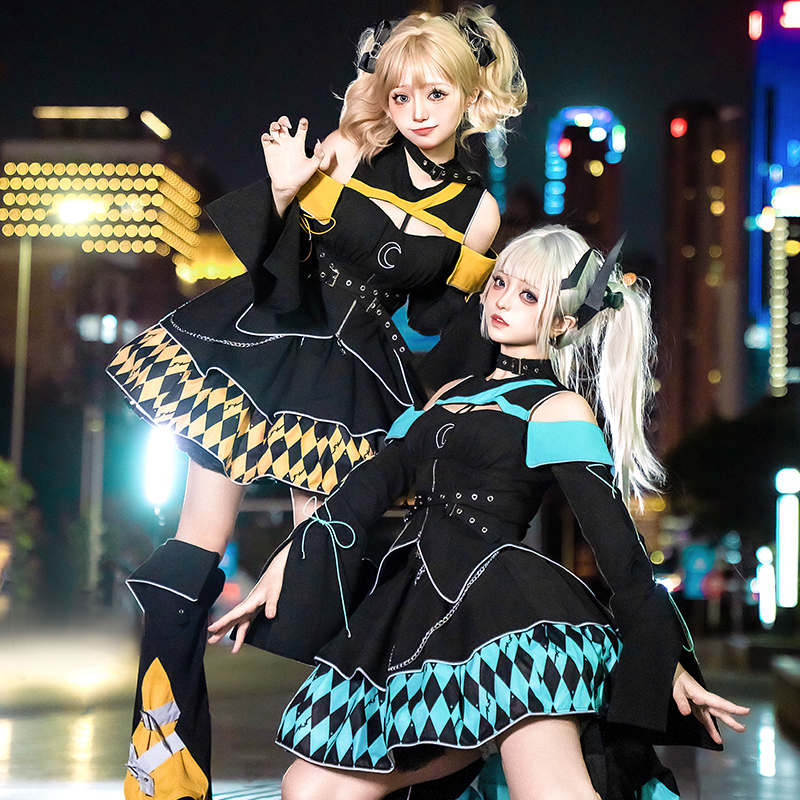【Magical Girl Battle Outfit】Subculture Sweet Cool Set Custom Design Self-Made Oc Reflective Technology Future Y2K