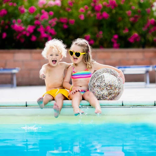 Пляжный надувной водный мяч для водного поло для плавания, волейбольная морская игрушка для игр в воде, раннее развитие