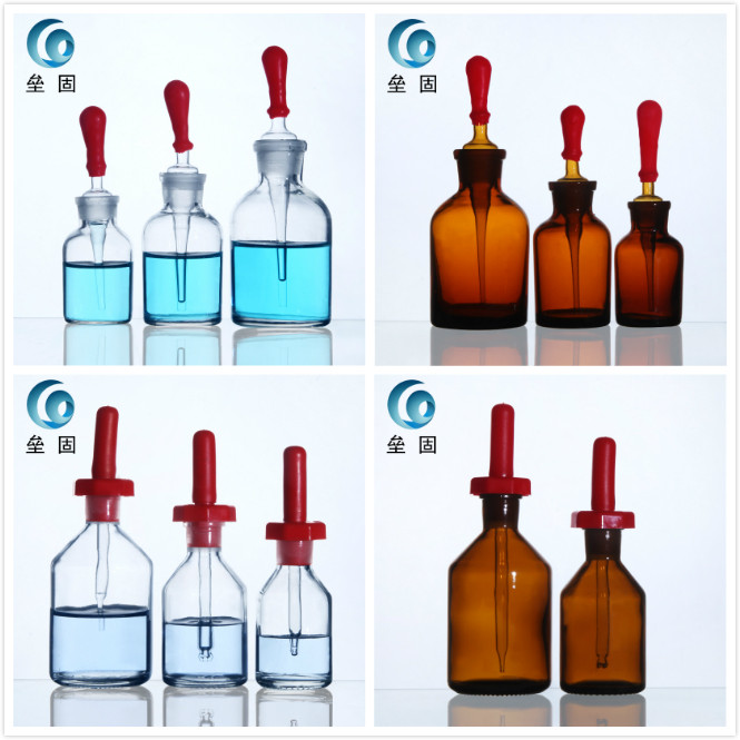 30ml 30ml 60ml 125ml white drop bottle brown drop bottle Inform drop bottle transparent glass drop bottle with red rubber cap